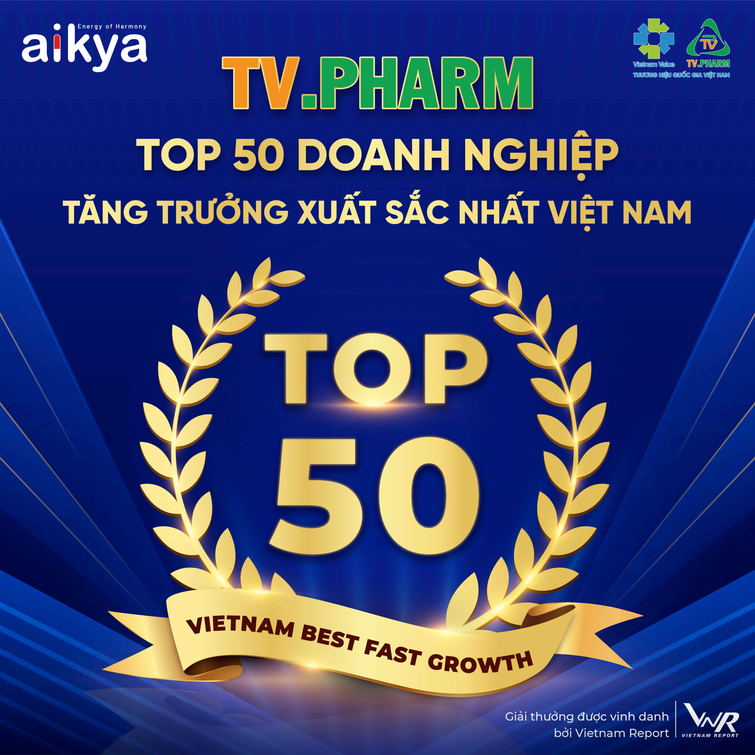 TV.PHARM honored in the “Top 50 Vietnam Best Growth”